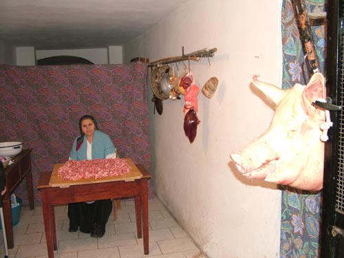 Vita in casa - preparazione dei salami