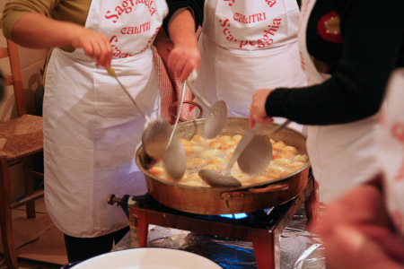 Cottura delle "Scarpegghie"