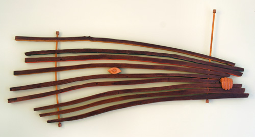 Scultura in legno: La Zattera della speranza