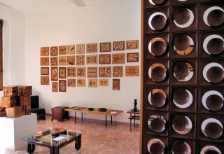 Panoramica salone legno