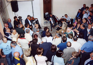 Sagra delle 'Cannazze' - esibizione gruppo musicale